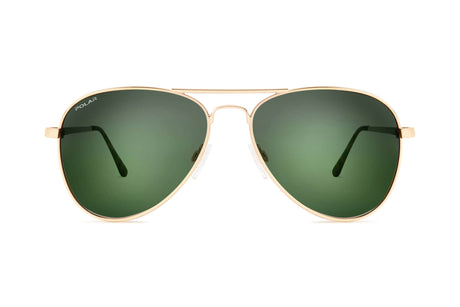 Polar 664 2 Shiny Gold / Solid Green - Blue Star Eyewear