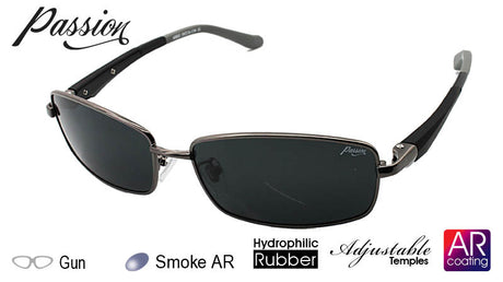 IDEAL Polarised Sunglasses Metal 68805 Colour:Gun/Smoke - Blue Star Eyewear