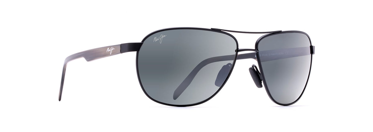Maui Jim Castles 728-2M Matte Black  / Neutral Grey Polarised - Blue Star Eyewear
