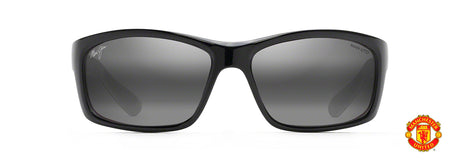 Maui Jim  Kanaio Coast 766-34UTD Gloss Black/White/Red Manutd / Neutral Grey Polarised - Blue Star Eyewear