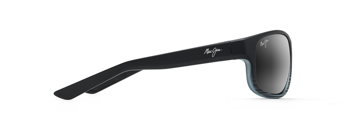 Maui Jim Kaiwi Channel 840-11D Grey Black Stripe  / Neutral Grey Polarised - Blue Star Eyewear