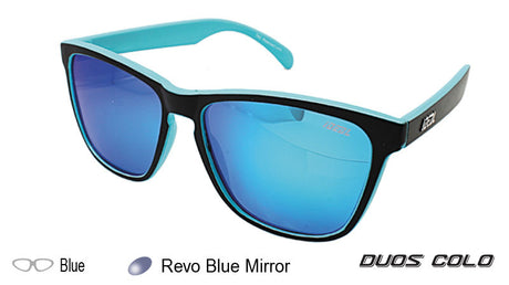 IDEAL Polarised Sunglasses Square 8825 DC Blue/Blue Mirror - Blue Star Eyewear