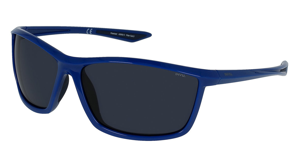 INVU Ultra Polarised Sunglasses  Blue/Rubb. Navy Men Sunglasses - Blue Star Eyewear