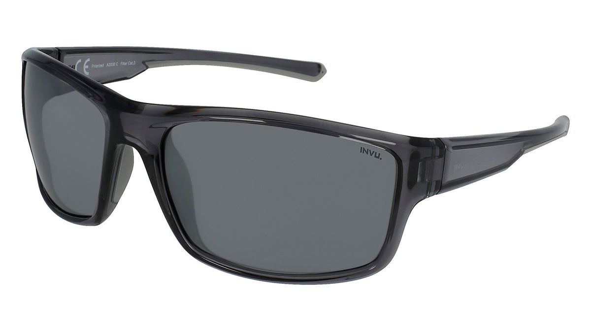 INVU Ultra Polarised Sunglasses  Transp. Smoke/Grey Men Sunglasses - Blue Star Eyewear