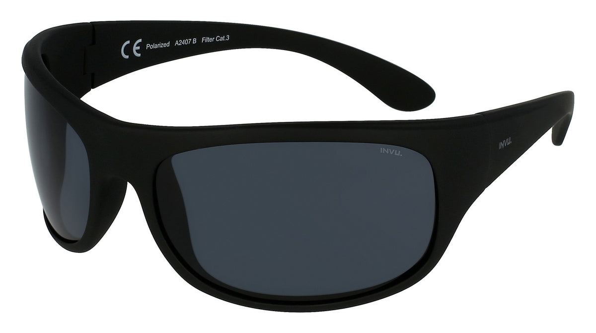 INVU Ultra Polarised Sunglasses  Rubb. Black Men Sunglasses - Blue Star Eyewear