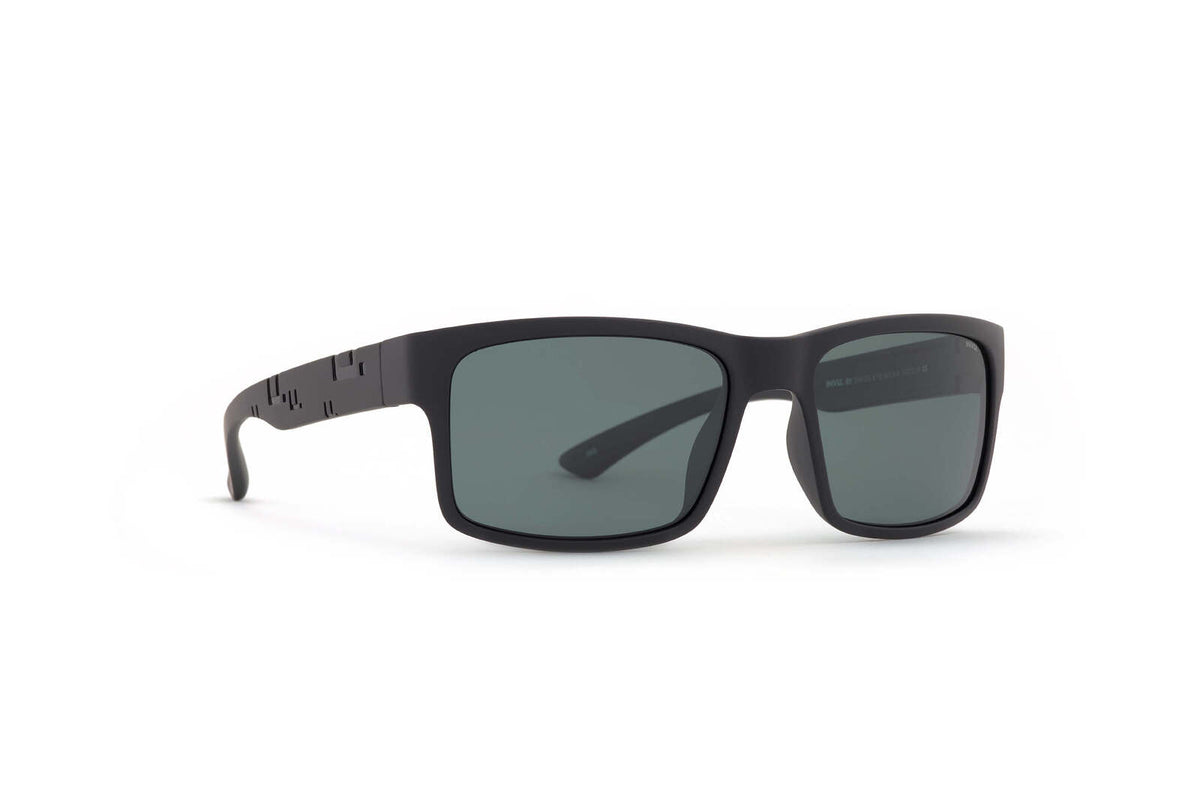 INVU Ultra Polarised Sunglasses  Eyewear Matt Black/Ultra Polarised Solid Green - Blue Star Eyewear