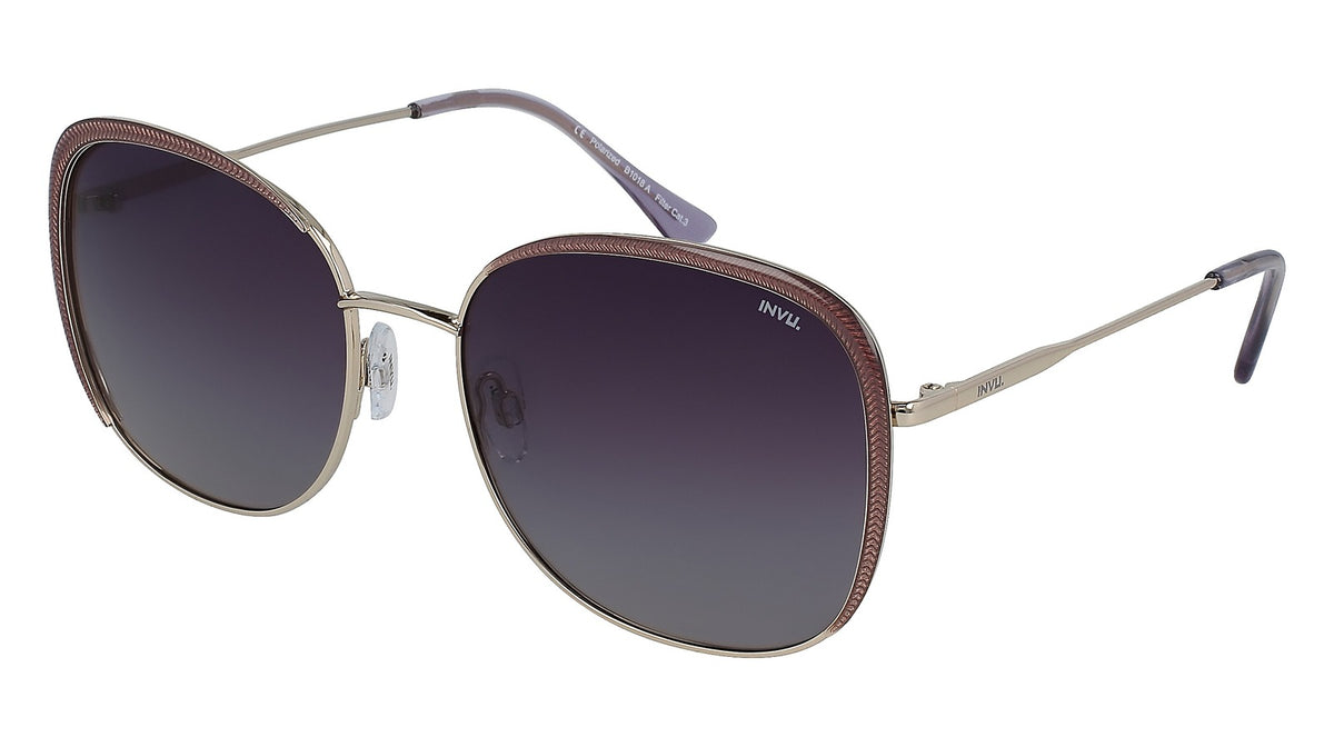 INVU Ultra Polarised Sunglasses  Gold/Purple Men Sunglasses - Blue Star Eyewear