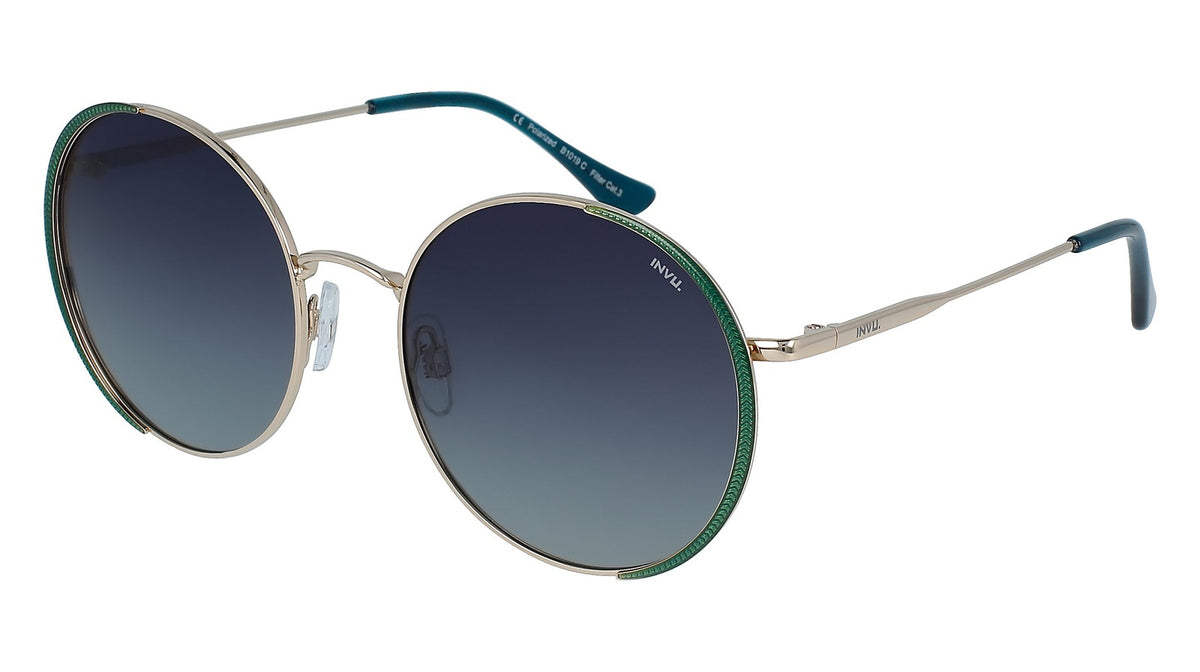 INVU Ultra Polarised Sunglasses  Gold/Petrol Men Sunglasses - Blue Star Eyewear