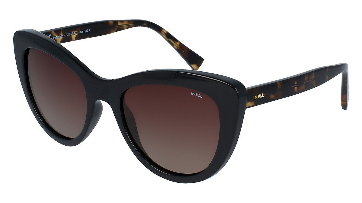 INVU Ultra Polarised Sunglasses  Black/Demi Men Sunglasses - Blue Star Eyewear