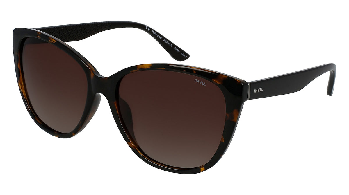 INVU Ultra Polarised Sunglasses  Amber Demi/Gun Men Sunglasses - Blue Star Eyewear