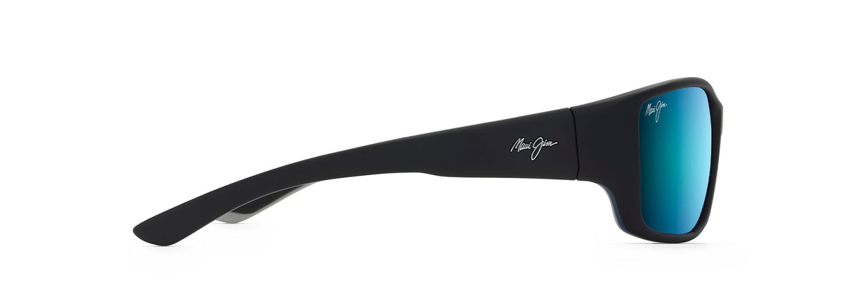 Maui Jim Local Kine B810-53B Soft Black/Sea Blue/ Grey/ Blue Hawaii - Blue Star Eyewear