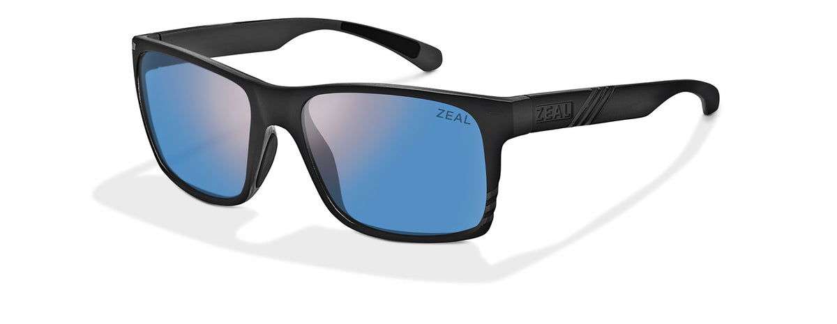 Zeal Brewer 11850 Gloss Black/Horizon Blue - Blue Star Eyewear