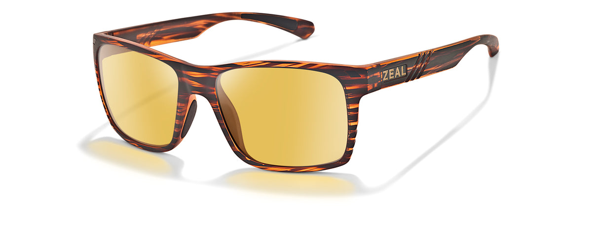 Zeal Brewer 12580 Woodgrain/Auto Sun - Blue Star Eyewear
