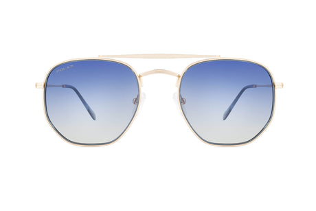 Polar Dakota 02 14 Shiny Gold - Light Blue Polish  / Gradient Light Blue - Blue Star Eyewear