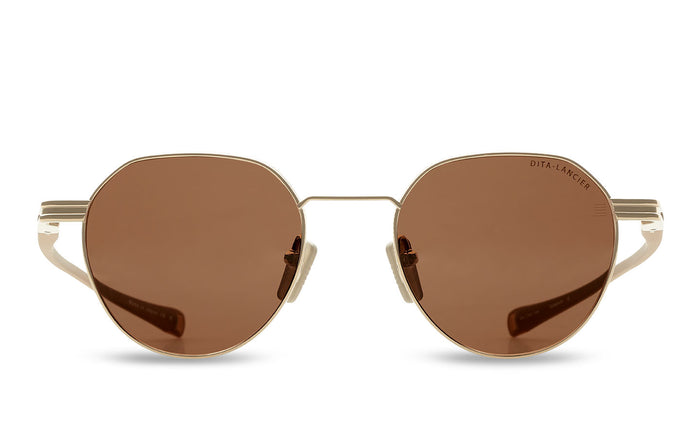 DITA Lancier LSA-420 Gold Sand + Copperhead Brown / Brown Polarised - Blue Star Eyewear
