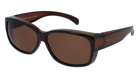 INVU Ultra Polarised Sunglasses Fit Over  Transp. Brown Men Sunglasses - Blue Star Eyewear