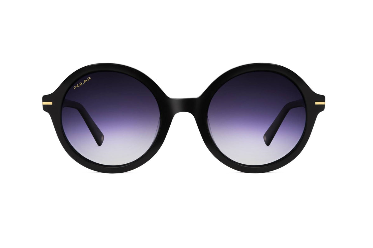 Polar Gold 122 77 Shiny Black / Gradient Smoke - Blue Star Eyewear