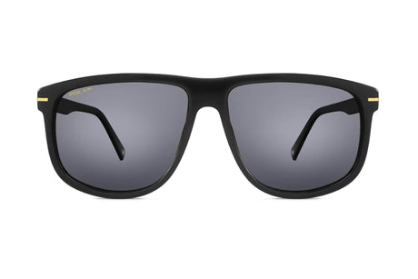 Polar Gold 132 77 Shiny Black / Solid Smoke - Blue Star Eyewear