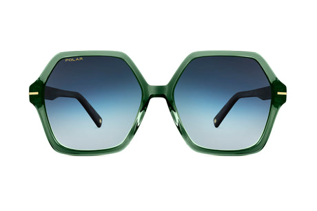 Polar Gold 135 29 Shiny Crystal Green- Green Deco / Gradient Green - Blue Star Eyewear