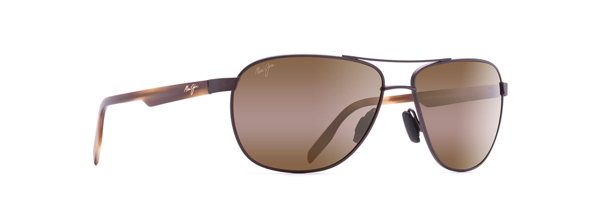 Maui Jim Castles H728-01M Matte Chocolate  / HCL® Bronze Polarised - Blue Star Eyewear