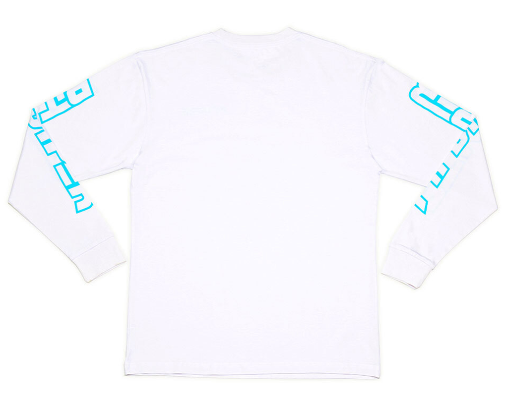 Pit Viper Mini Fangs White Long Sleeve Tee - Blue Star Eyewear