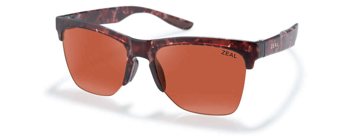 Zeal Palisade 11749 Matte Red Tortoise/Rose - Blue Star Eyewear