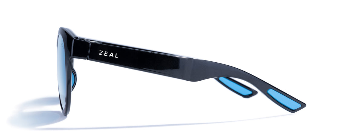 Zeal Paonia 12559 Gloss Black/Horizon Blue - Blue Star Eyewear