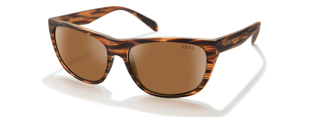 Zeal Quandary 11856 Matte Woodgrain/Copper - Blue Star Eyewear