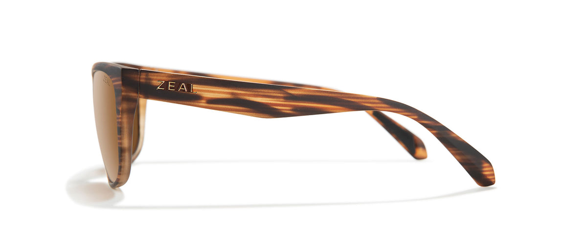 Zeal Quandary 11856 Matte Woodgrain/Copper - Blue Star Eyewear