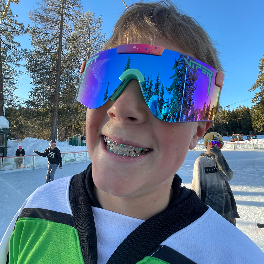 boy with braces wearing The Copacabana 2000's - lifestyle