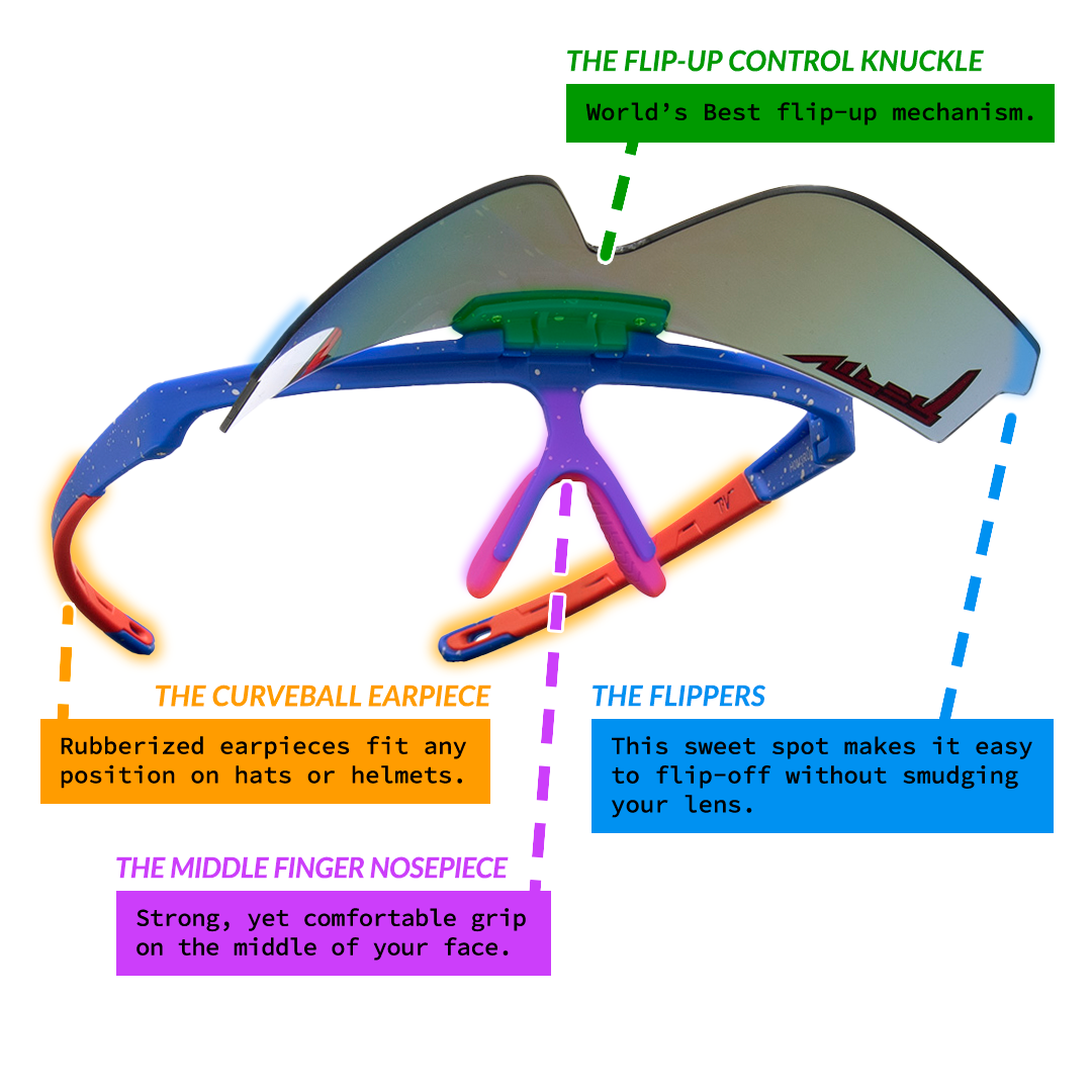 Pit Viper The All Star Flip-Offs - Blue Star Eyewear