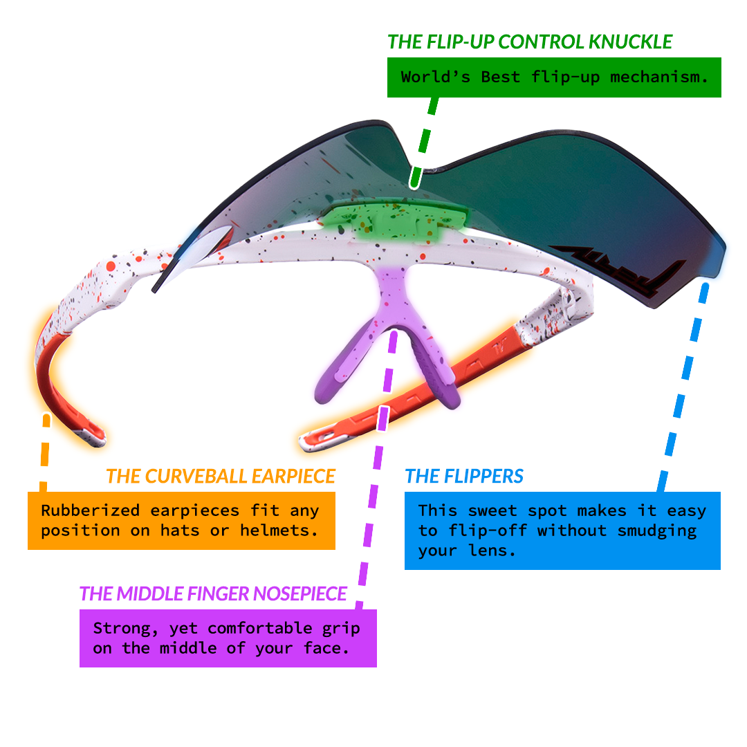 Pit Viper The Heater Flip-Offs - Blue Star Eyewear