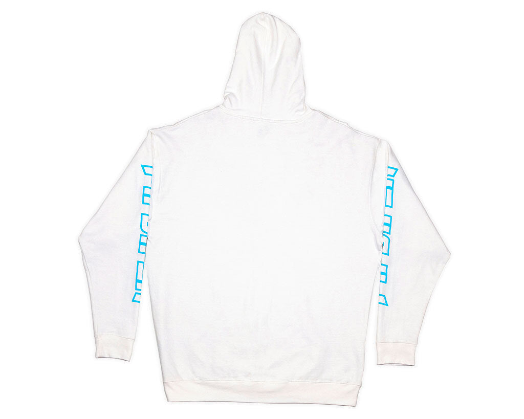 Pit Viper Mini Fangs White Hoodie - Blue Star Eyewear