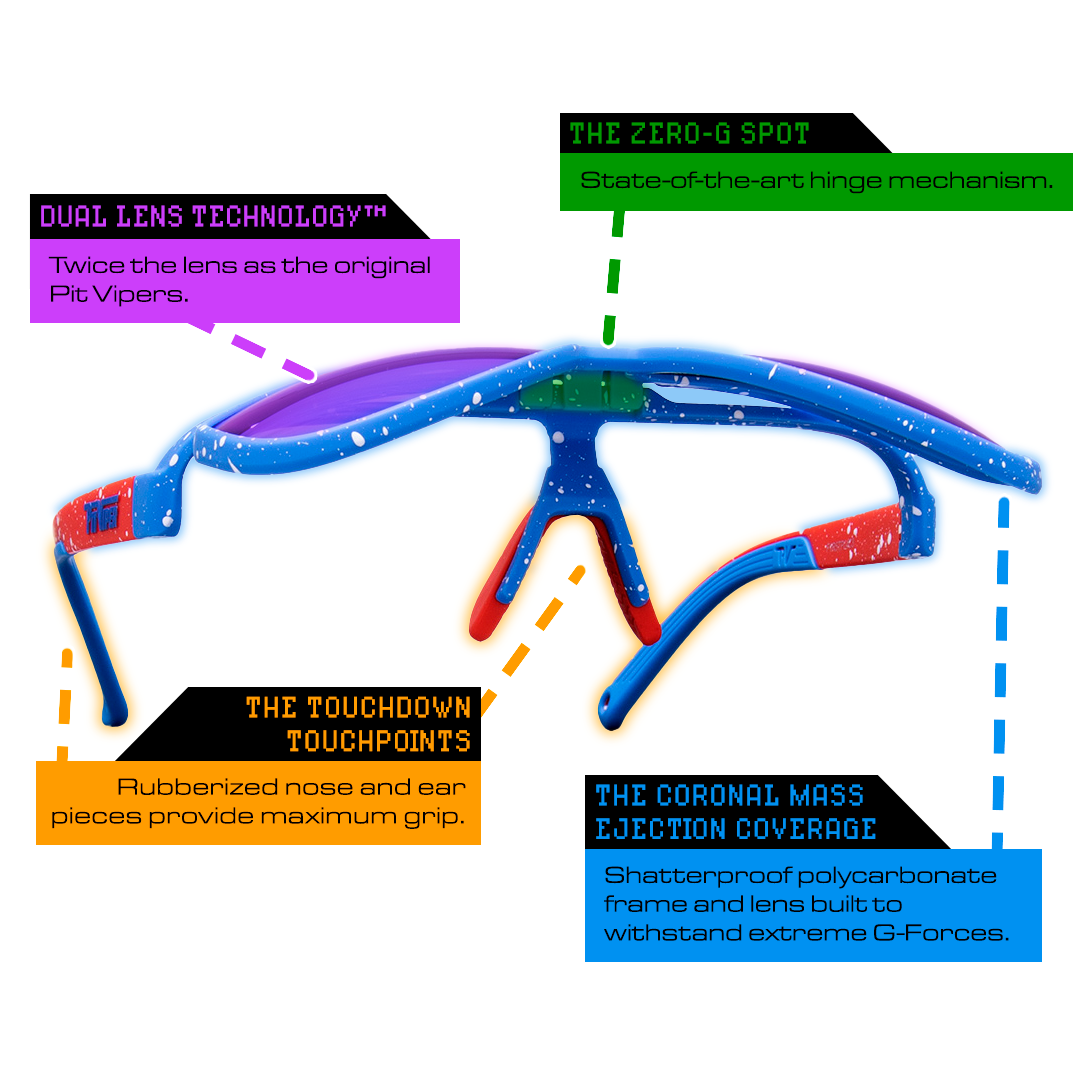 Pit Viper The Blue Ribbon Lift-Offs - Blue Star Eyewear