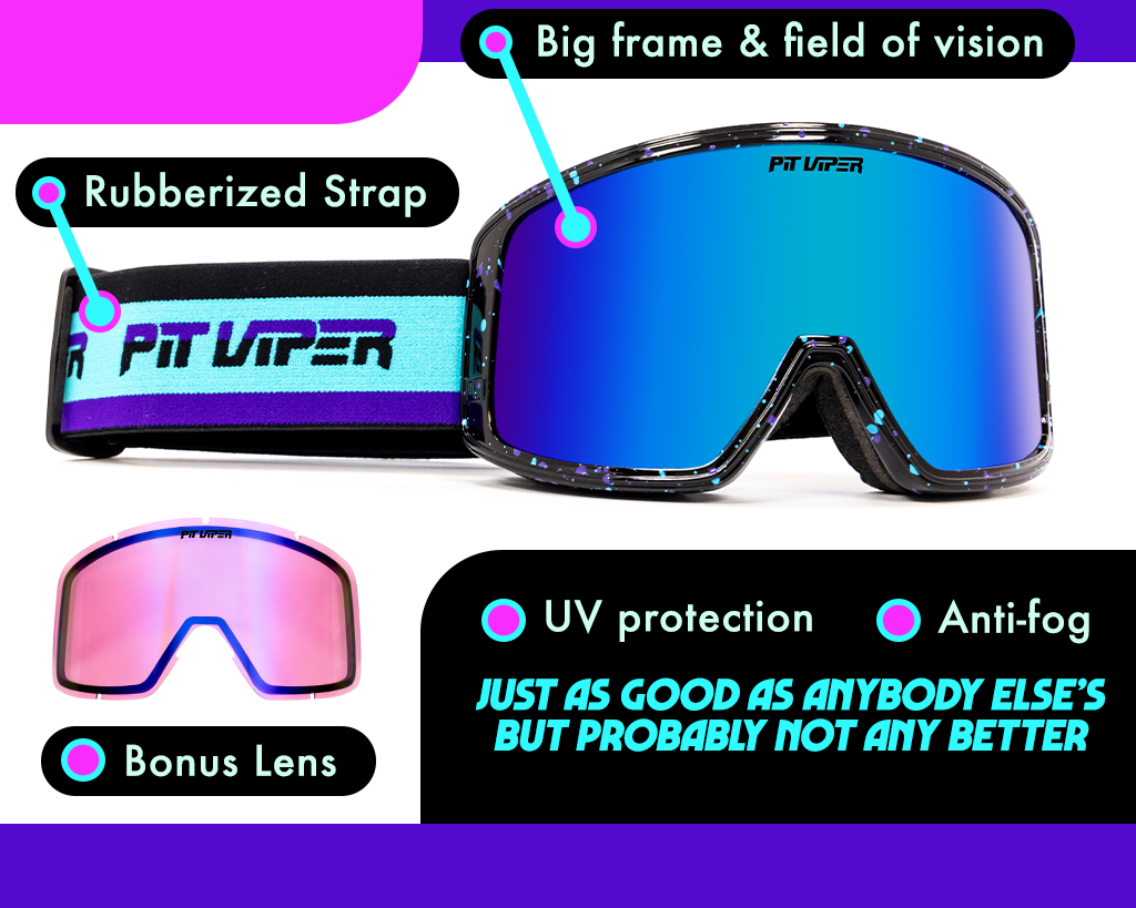 Pit Viper The Midnight GogglÃ©s Grande - Blue Star Eyewear